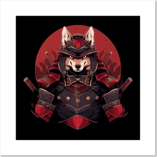 samurai dog Posters and Art